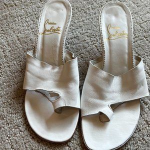 Christian Louboutin White Sandals